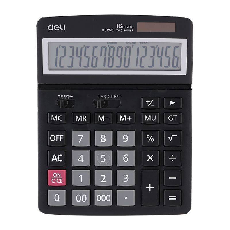 Calculator birou 16 digiti negru 39259, Deli