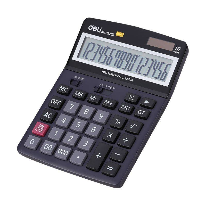 Calculator birou 16 digiti negru 39259, Deli