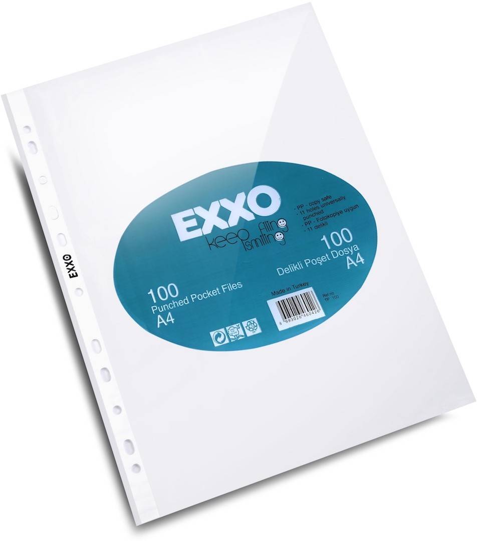 File protectie pentru documente A4, 100 /set, Exxo